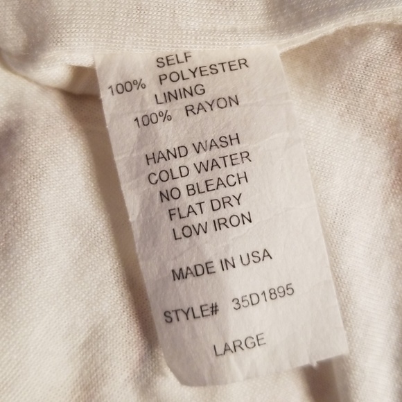 NWT Greylin cream rainbow stitched dress large - Picture 7 of 8